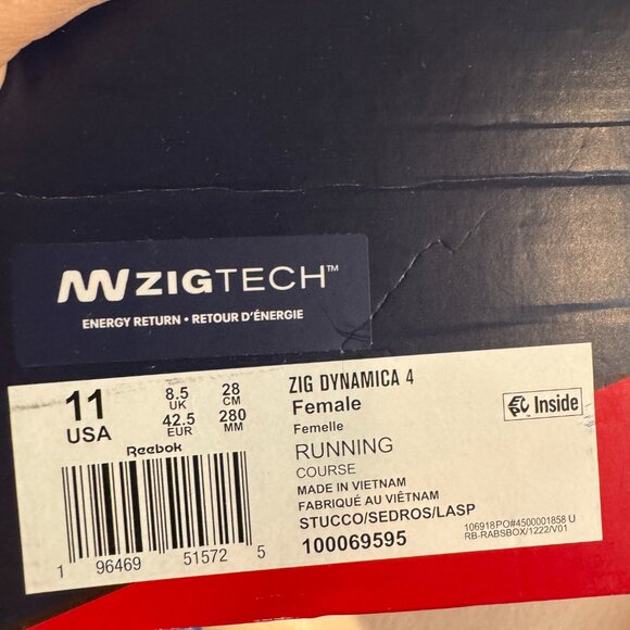 Reebox Zigtech Dynamica 4 Women' Running Sneakers 1000069595 size 11 - Picture 9 of 9